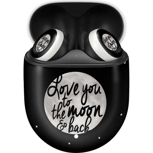 To The Moon And Back BW Google Pixel Buds Skin